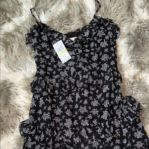 Michael Kors Black and White Floral Dress